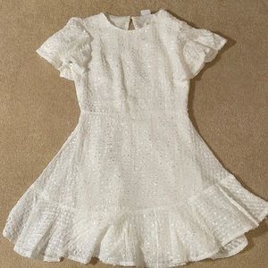 BRAND NEW! White dress from Selfie Leslie! Size S